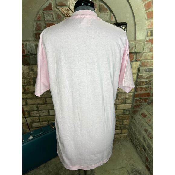 T-shirt vintage 80s with puff paint pink barbiecore - Picture 7 of 10